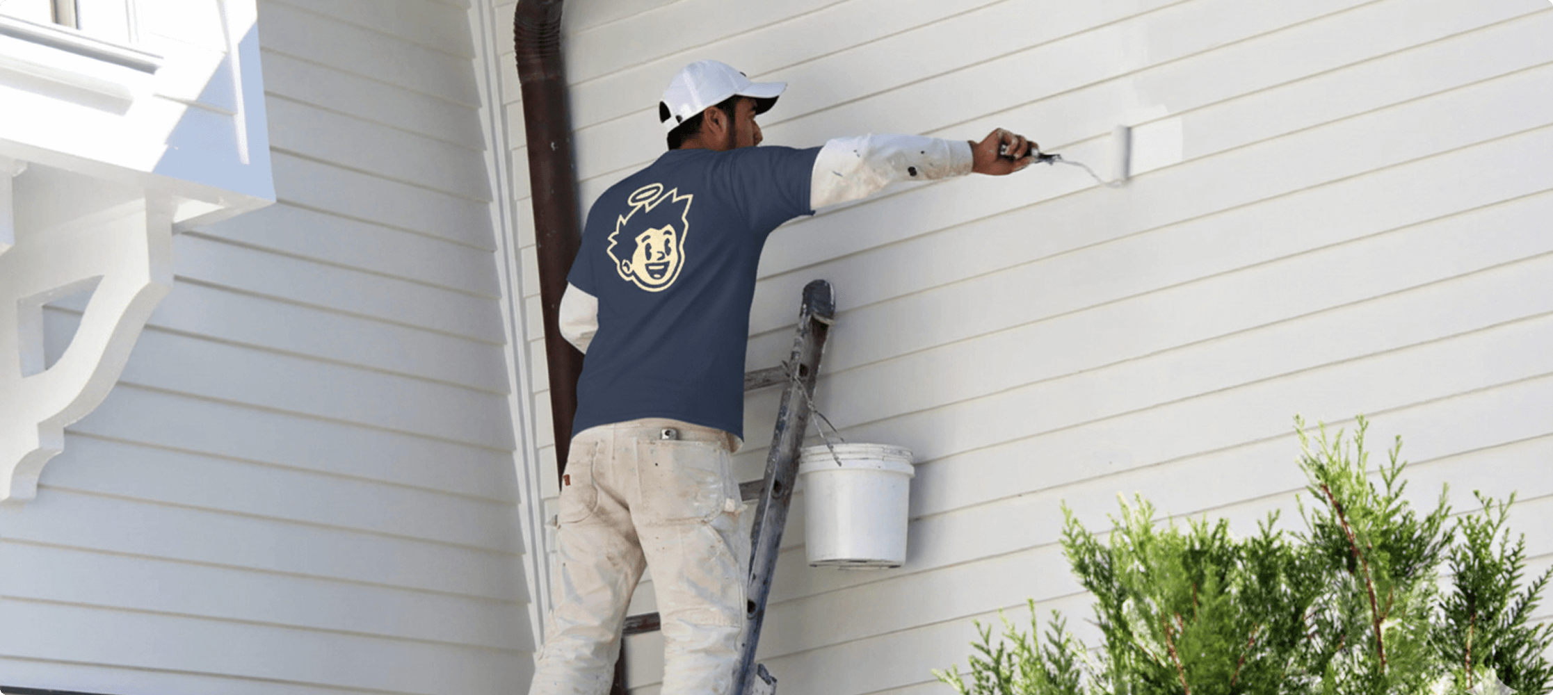 GoodBoy Painting Co. professional painter at work