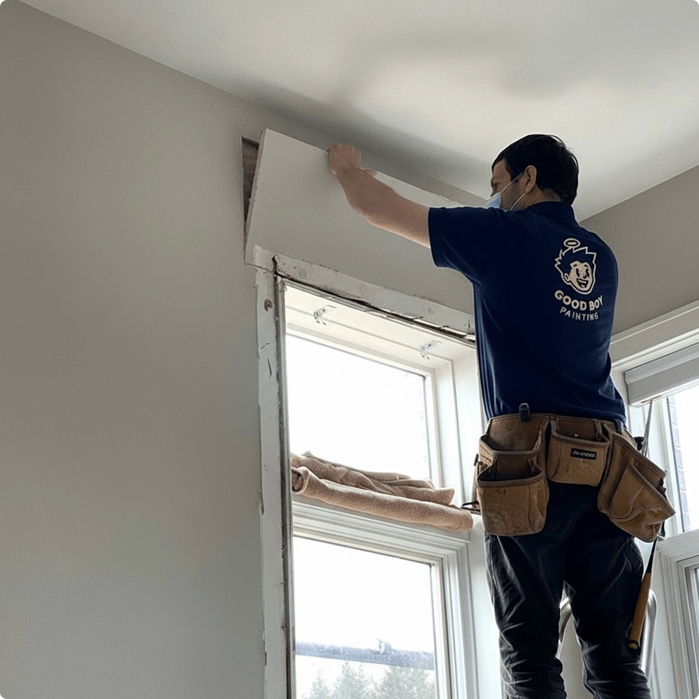 GoodBoy Painting Co. professional painter at work