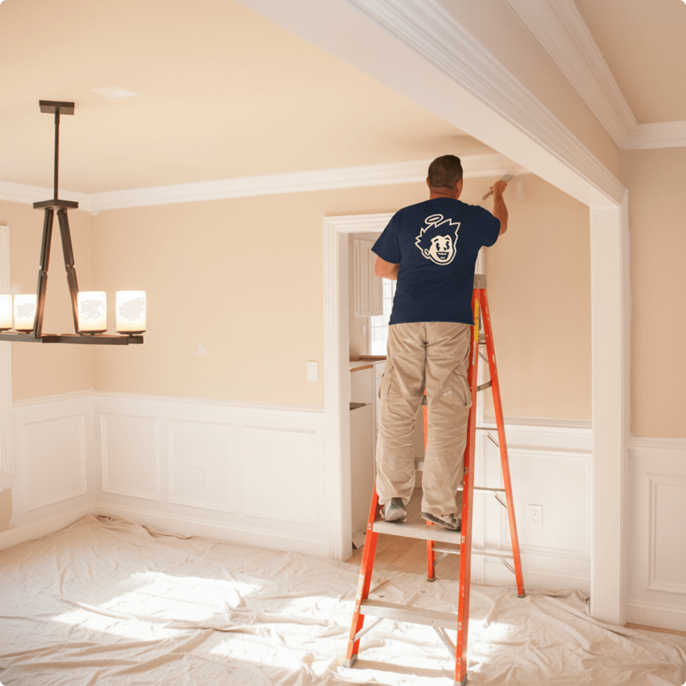 Professional ceiling painting by GoodBoy Painting Co.